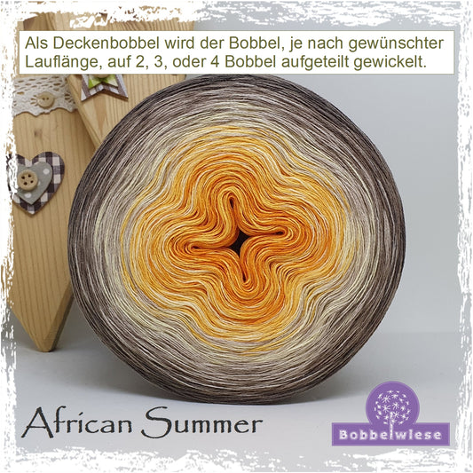 Deckenbobbel "African Summer", große Lauflängen, mehrteilig