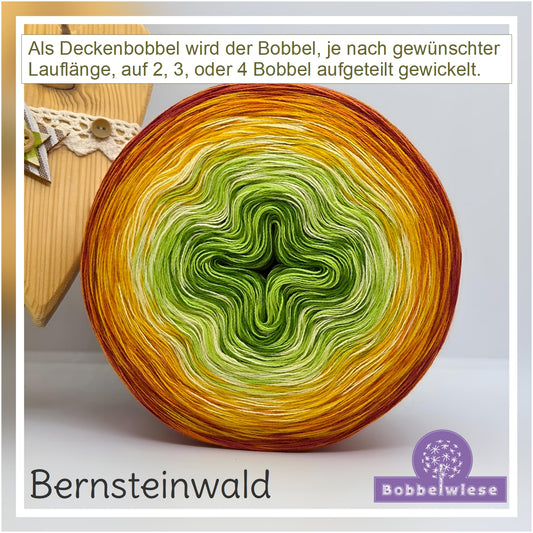 Deckenbobbel "Bernsteinwald", große Lauflängen, mehrteilig