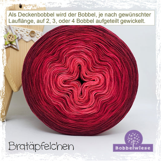 Deckenbobbel "Bratäpfelchen", große Lauflängen, mehrteilig