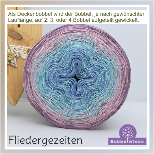 Deckenbobbel "Fliedergezeiten", große Lauflängen, mehrteilig