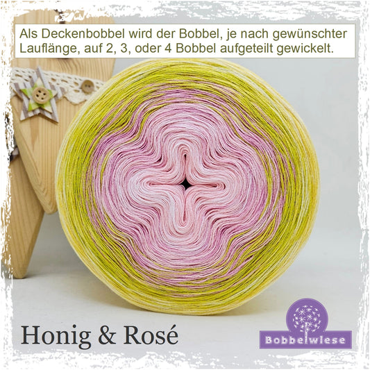 Deckenbobbel "Honig & Rosé", große Lauflängen, mehrteilig