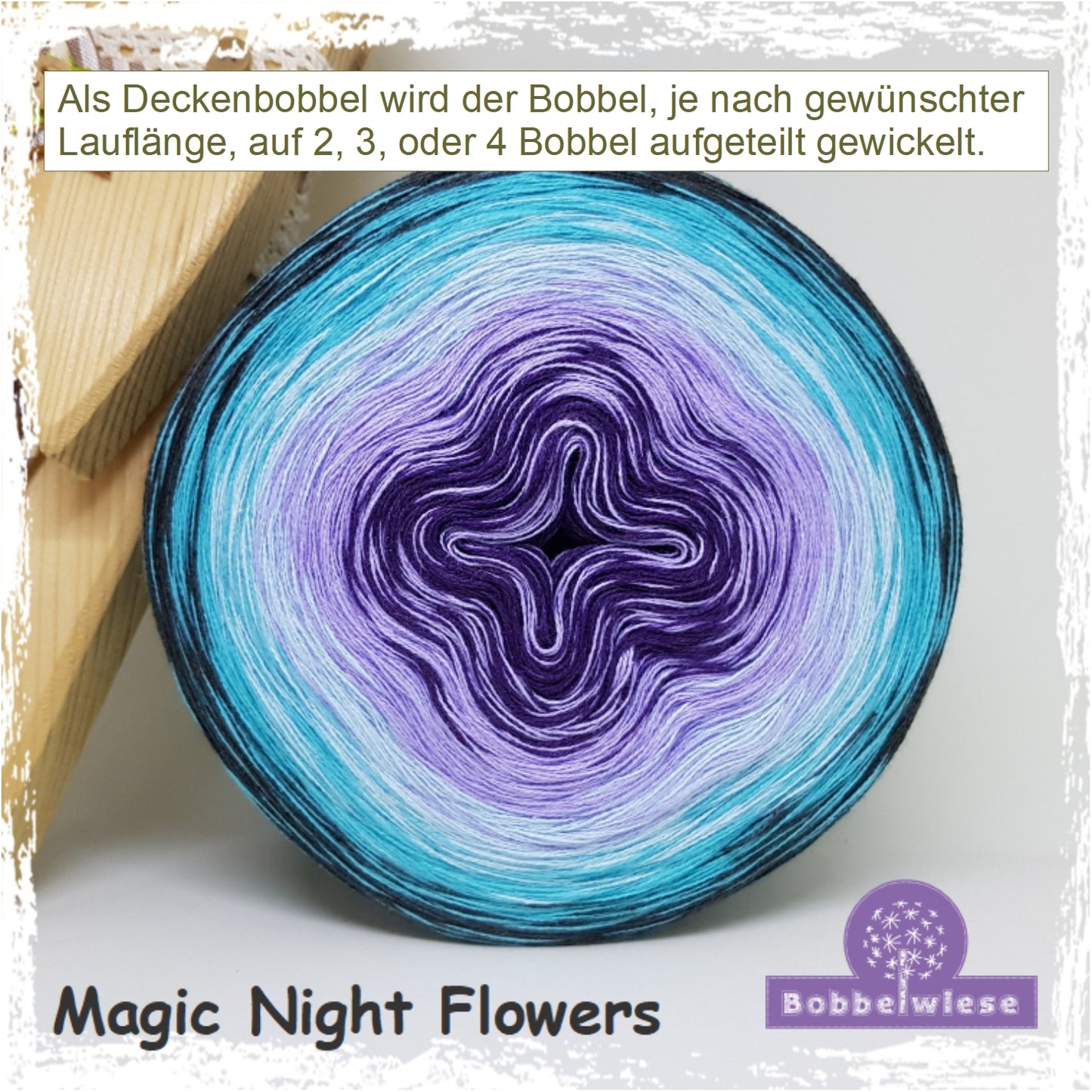 Deckenbobbel "Magic Night Flowers", große Lauflängen, mehrteilig
