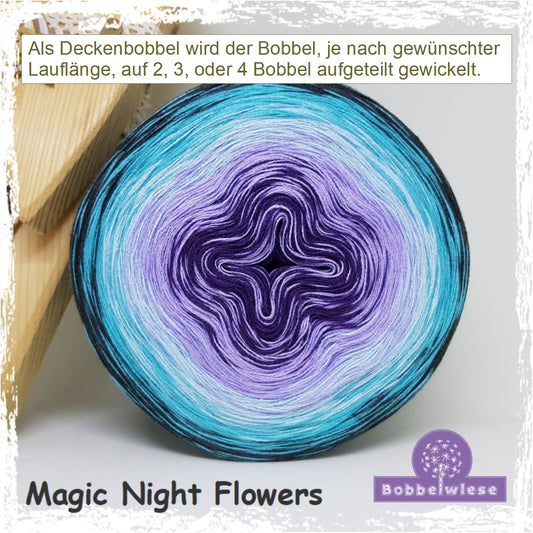 Deckenbobbel "Magic Night Flowers", große Lauflängen, mehrteilig