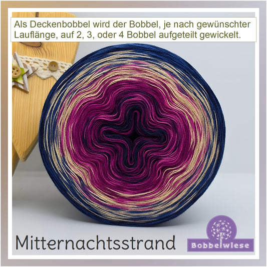 AKTION Deckenbobbel "Mitternachtsstrand", große Lauflängen, mehrteilig