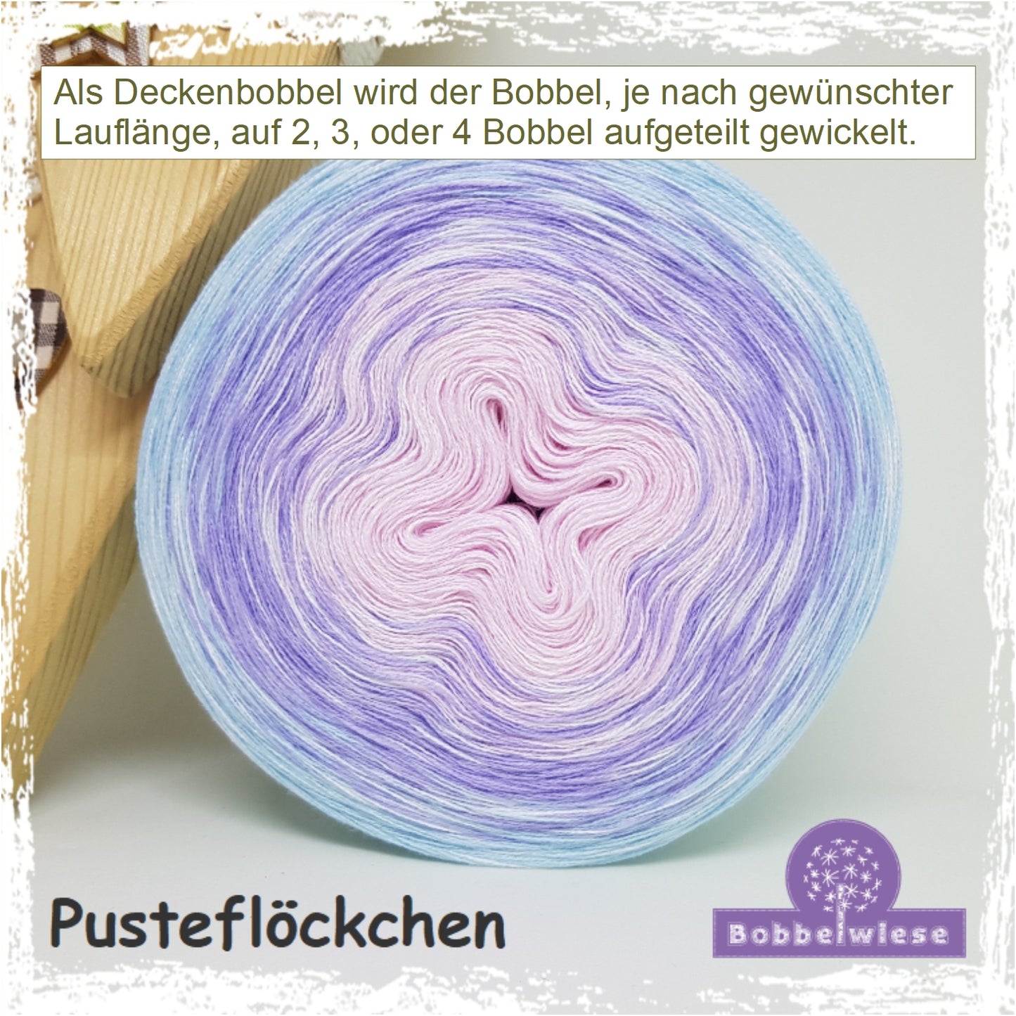 Deckenbobbel "Pusteflöckchen", große Lauflängen, mehrteilig