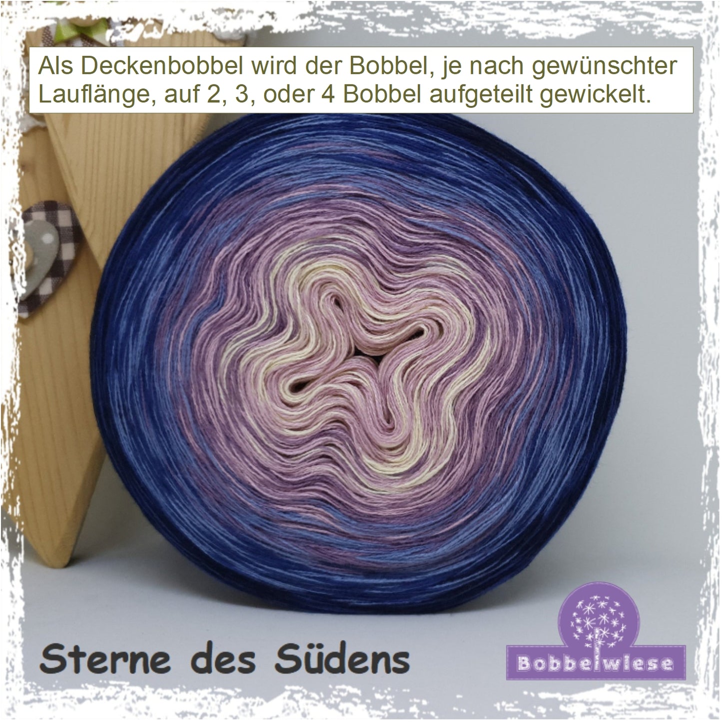 Deckenbobbel "Sterne des Südens", große Lauflängen, mehrteilig