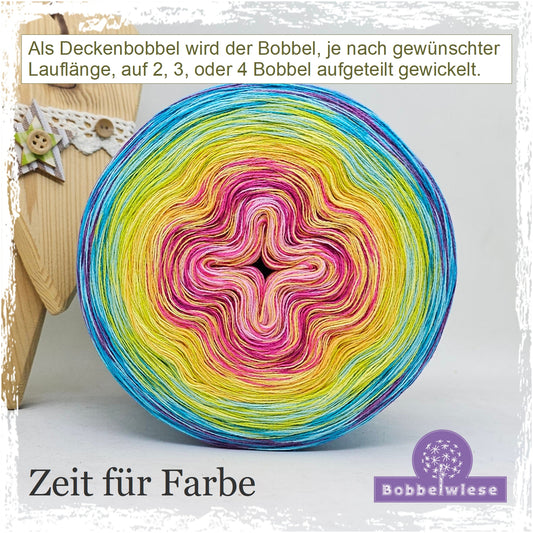 Deckenbobbel "Zeit für Farbe", große Lauflängen, mehrteilig
