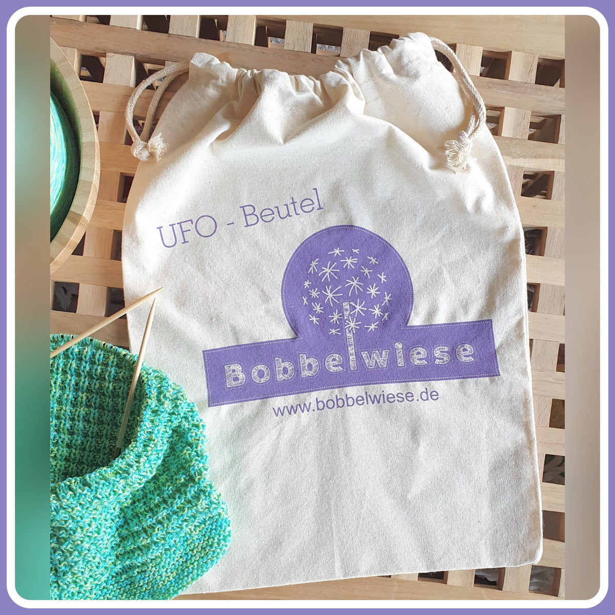 Projektbeutel "Bobbelwiese", Geschenkbeutel