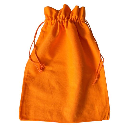Geschenkbeutel, Baumwolle, "orange", 40x30cm