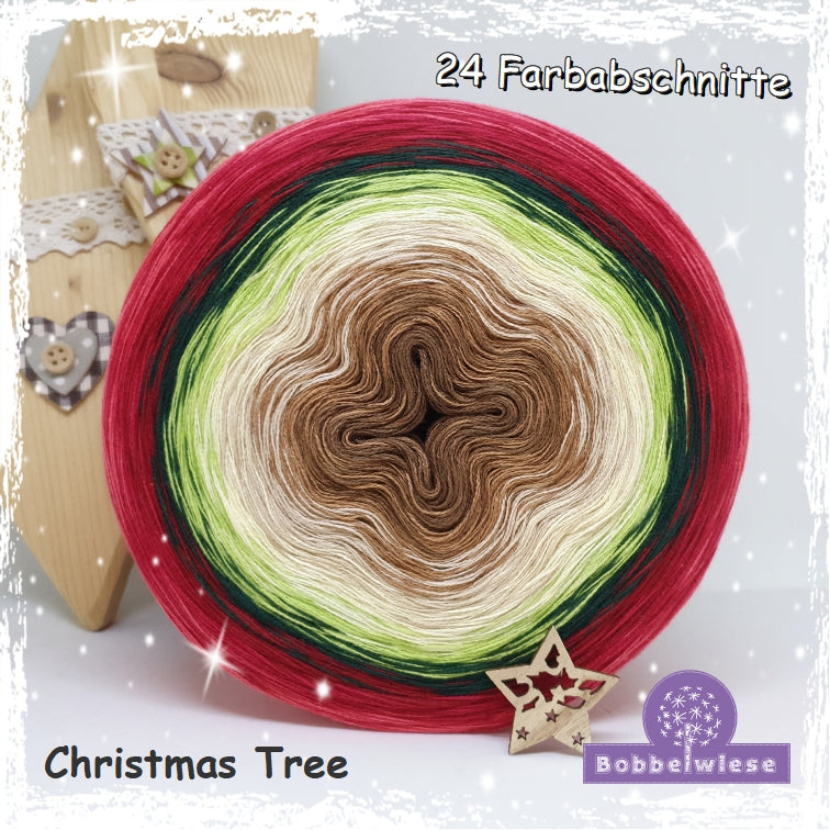 Bobbel "Christmas Tree", 24 Farbabschnitte, 4fädig