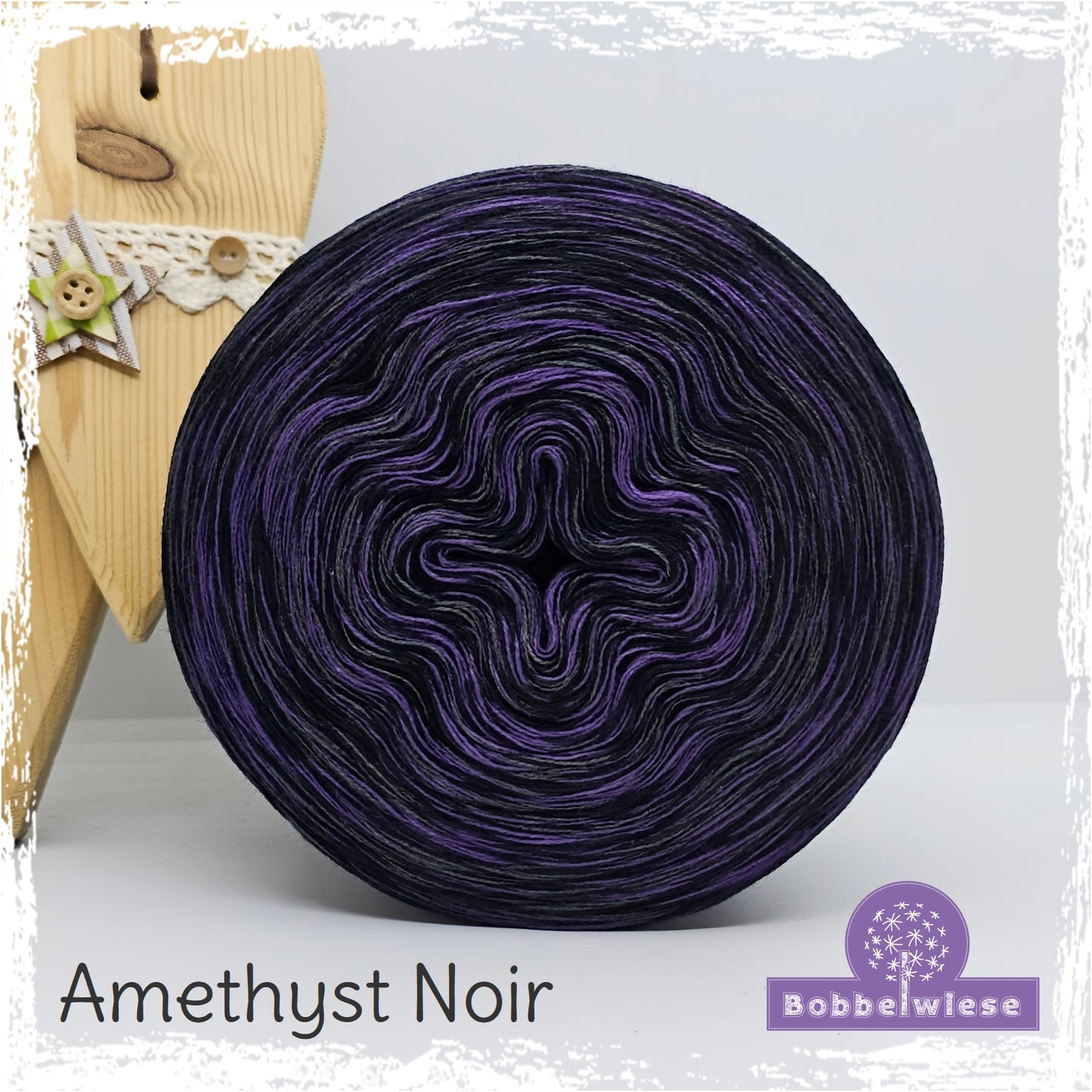 Bobbel meliert "Amethyst Noir"