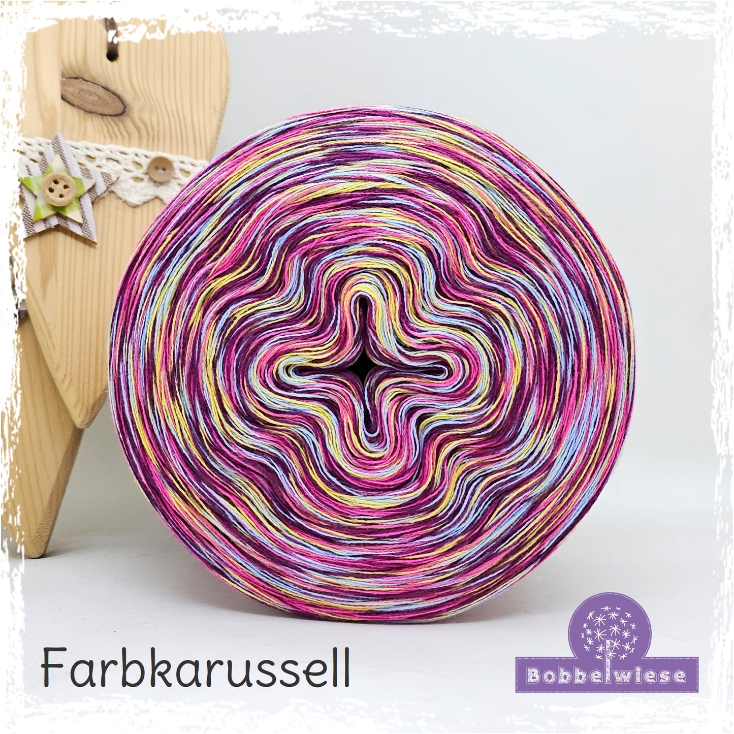 Bobbel meliert "Farbkarussell"