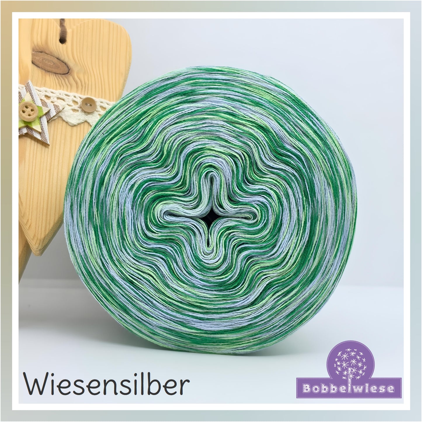 Bobbel meliert "Wiesensilber"