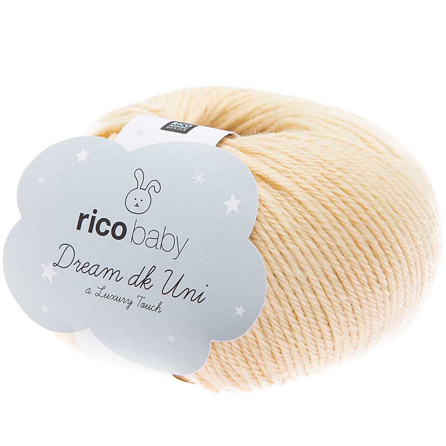 Rico Design Baby Dream dk uni - A Luxury Touch 50g 115m, creme (012)