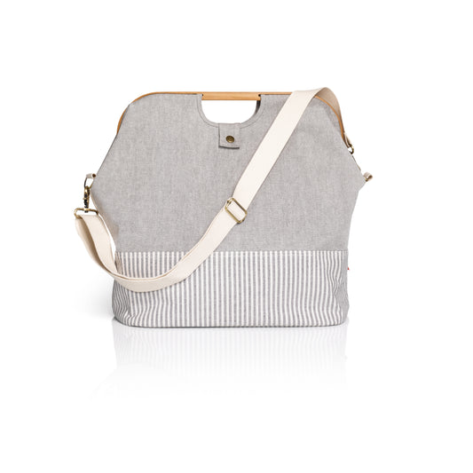 PRYM Store & Travel Bags "Canvas & Bamboo" S in grau
