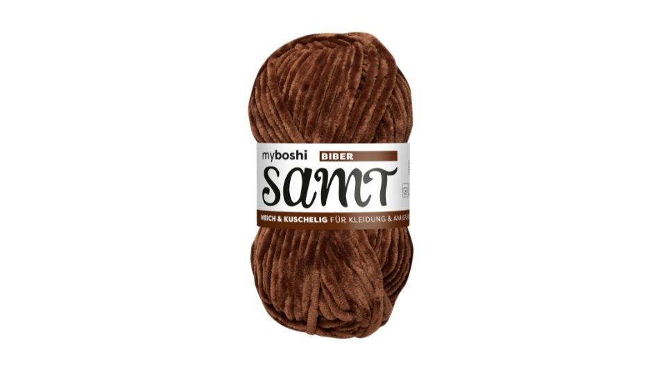 myboshi Samt (mehrere Farben zur Auswahl): weiche Chenille-Wolle zum Häkeln und Stricken