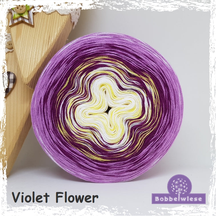 Bobbel "Violet Flower", Farbverlaufsgarn